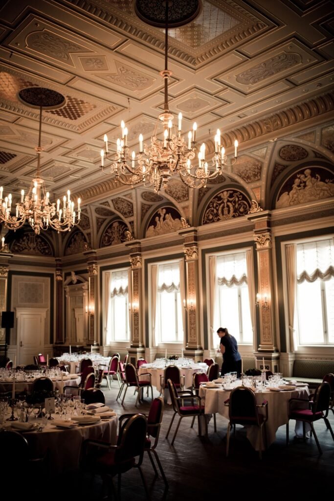 Interior de restaurante clásico